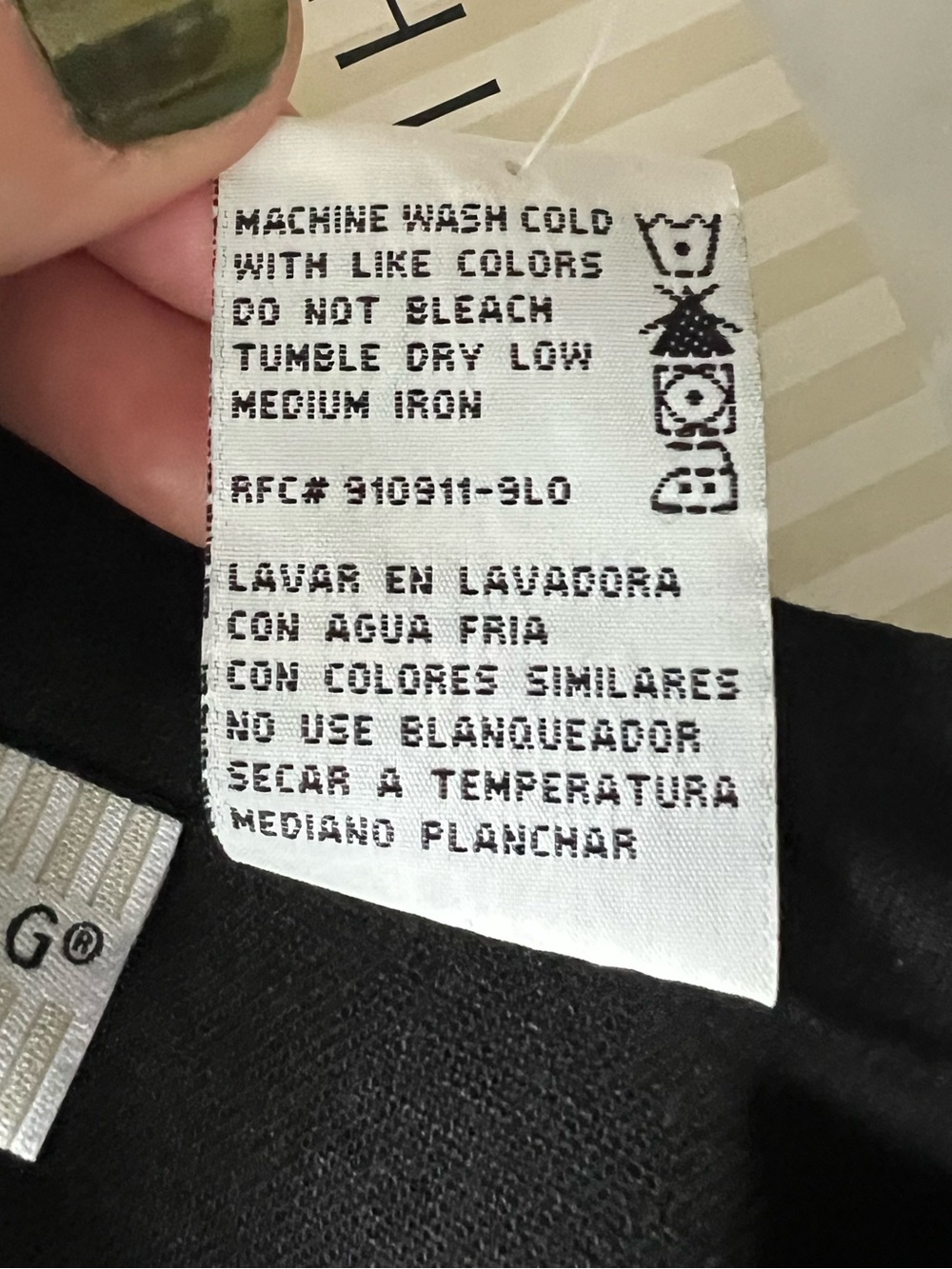 White Stag Black Sleeveless Button-Front Top - Picture 8 of 8